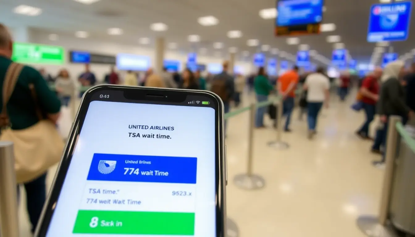 United Airlines TSA Wait Time Feature Changes the Airport Game