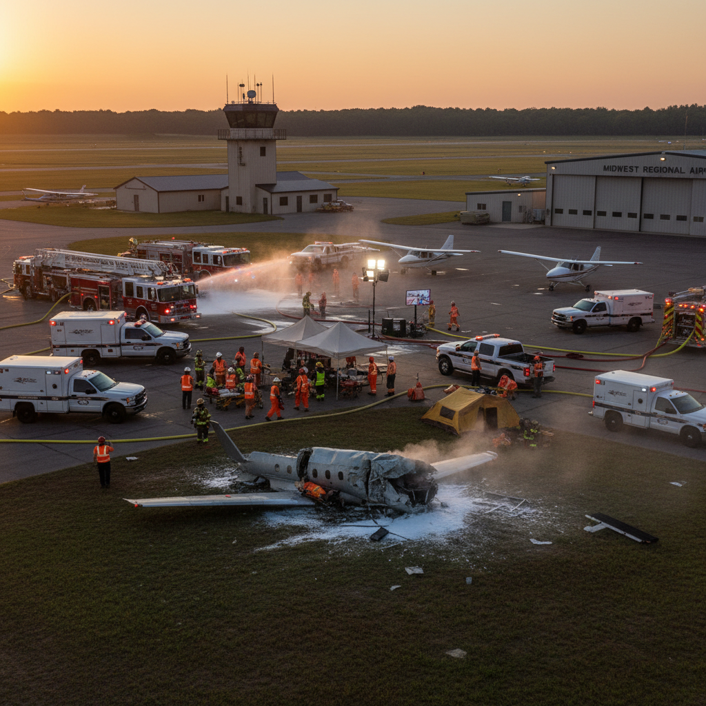 Small Airfield's Disaster Drill