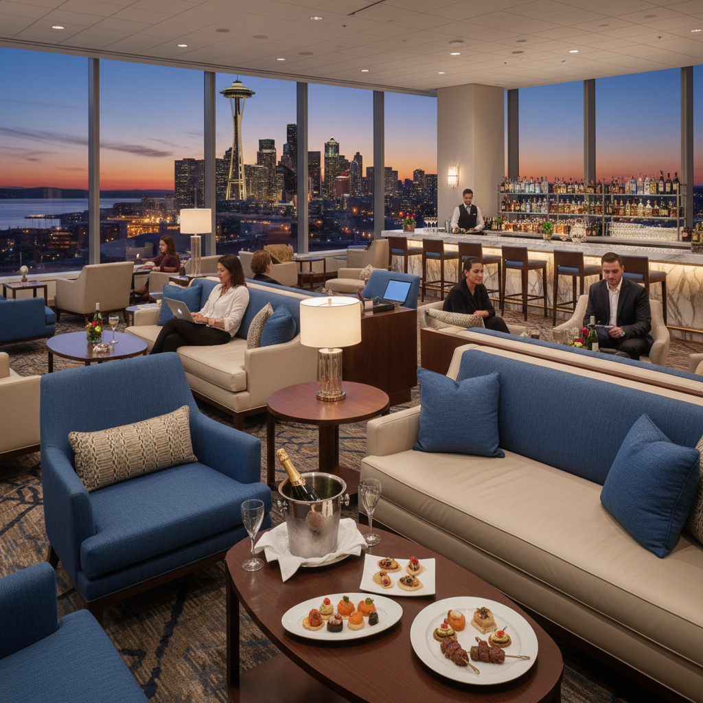Alaska Airlines Upscale Lounge