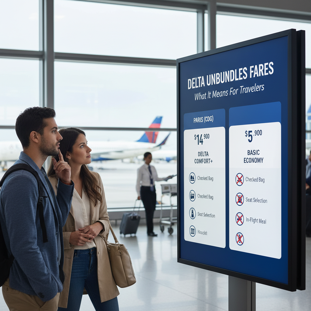 Delta Unbundles Fares: What It Means For Travelers